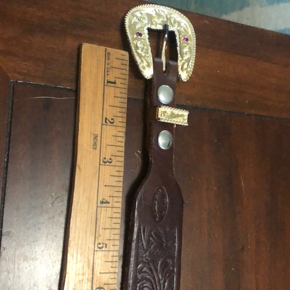 Amish handmade western belt.